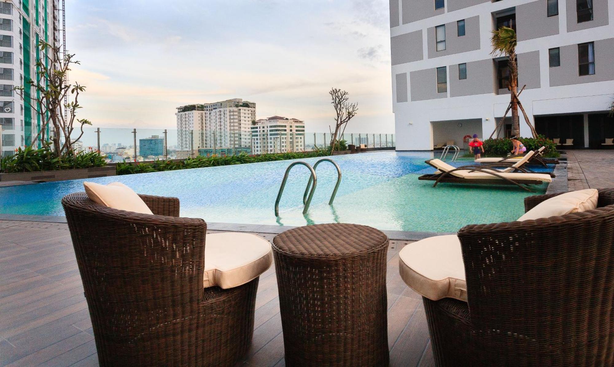 Min' Apartment - Rivergate Residence Downtown Bui Vien - Free Pool Ho Şi Min Dış mekan fotoğraf